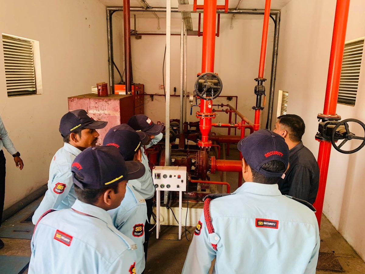 Fire protection project site security
