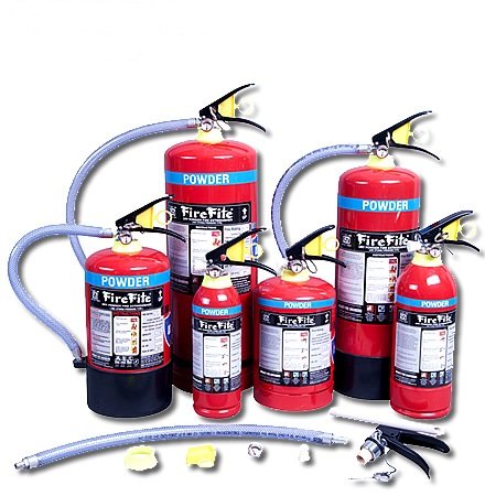 MAP ABC dry chemical powder fire extinguisher